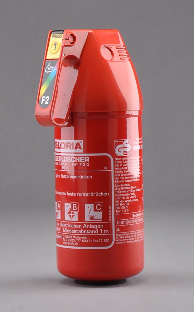 Pulver-Dauerdruck-Feuerlöscher GLORIA: Inhalt 6 l