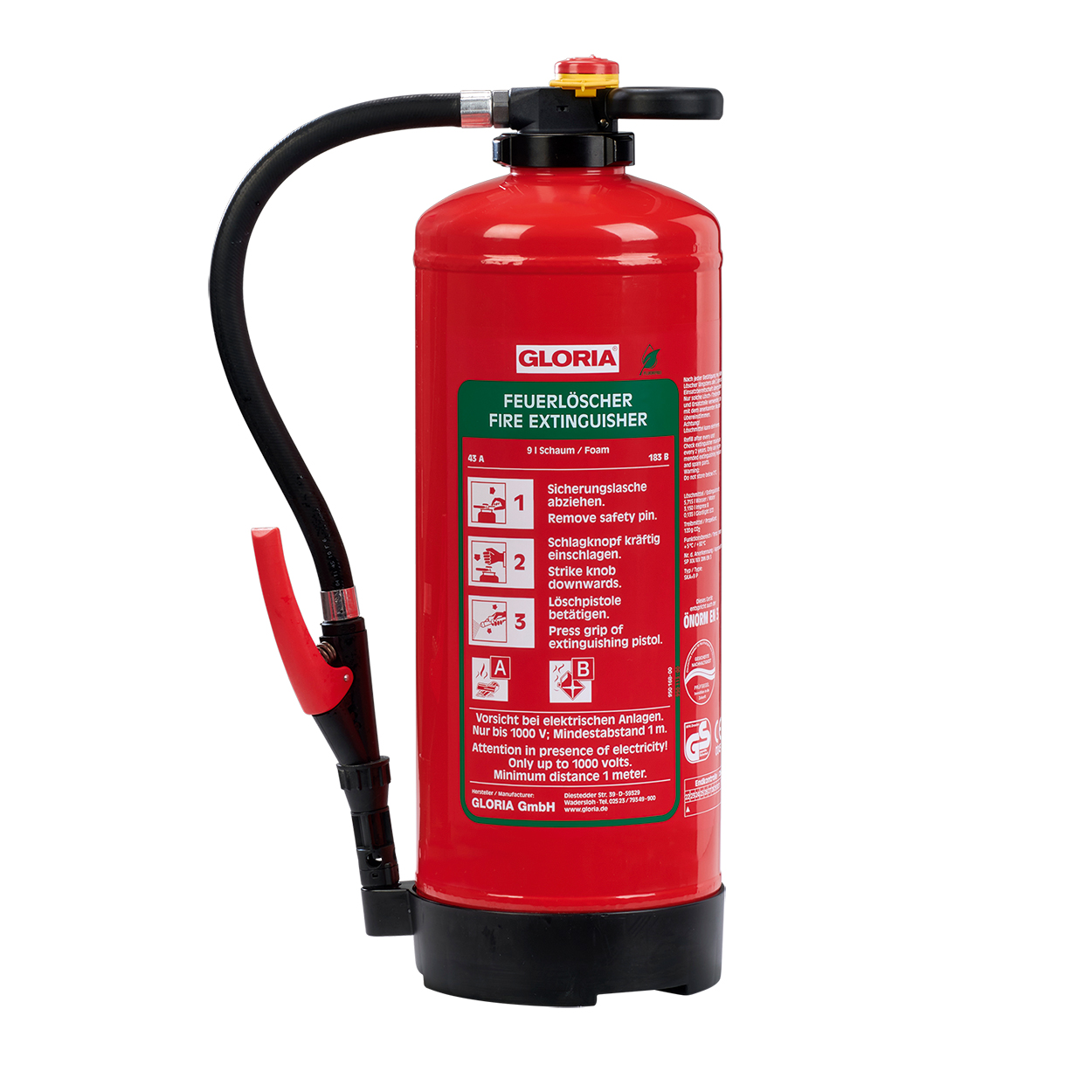 Gloria SB9 Pro fluorfreier Schaum Aufladelöscher