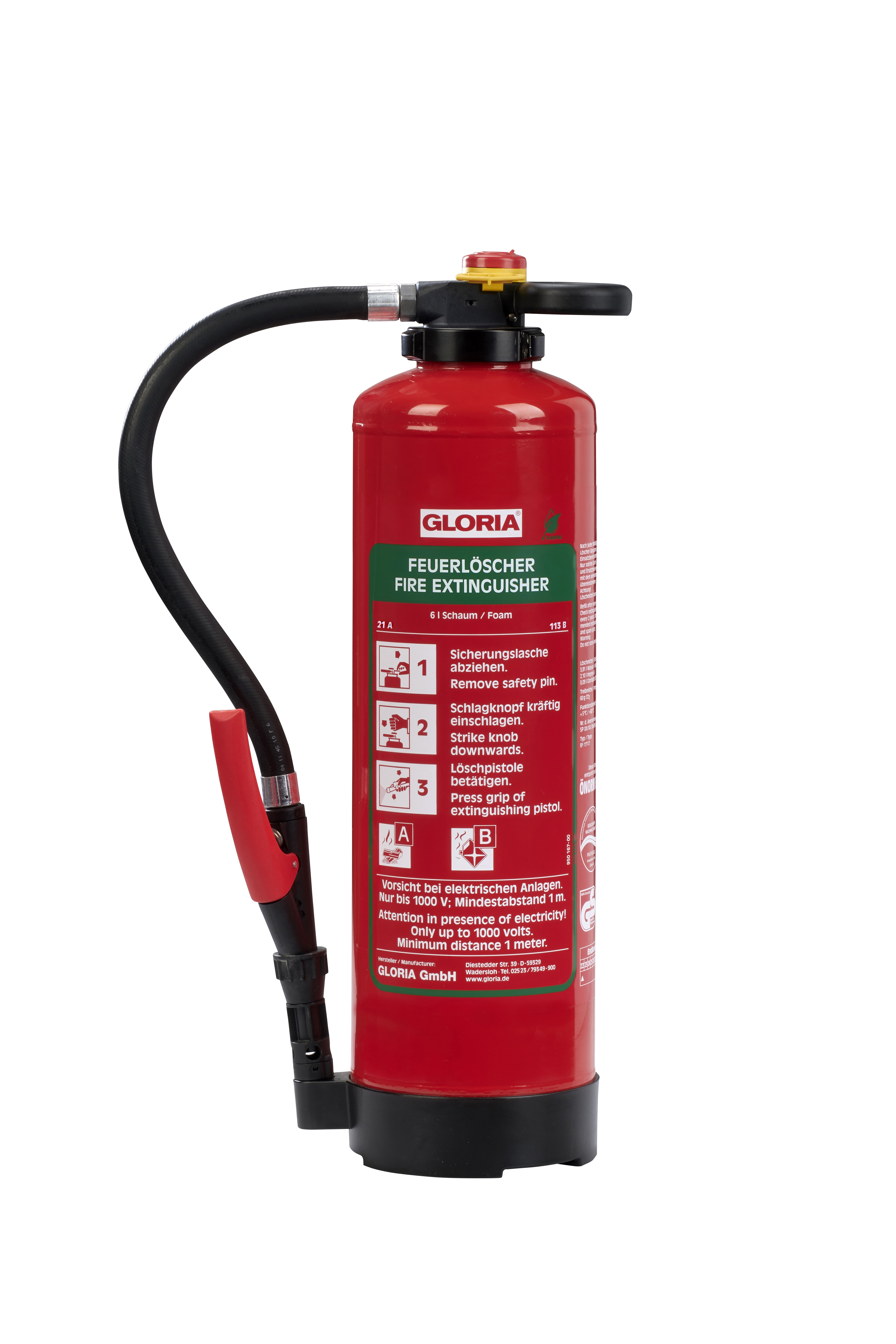 Gloria SKE6 Pro fluorfreier Schaumkartuschen Aufladelöscher