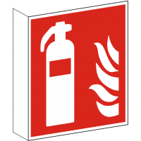Schild Feuerlöscher 200x200 KN Fahne