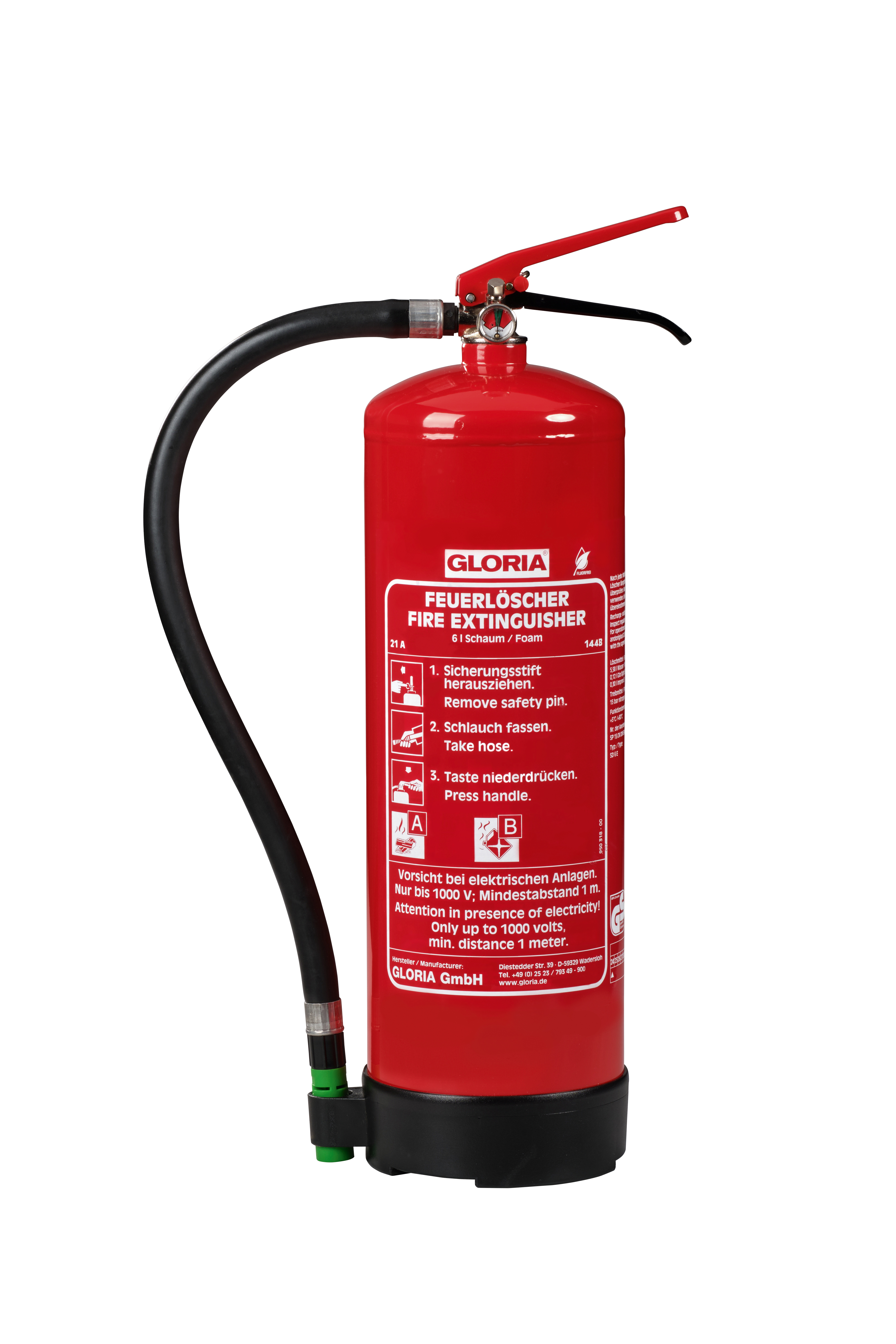 Gloria SD6E fluorfreier Schaum Dauerdrucklöscher