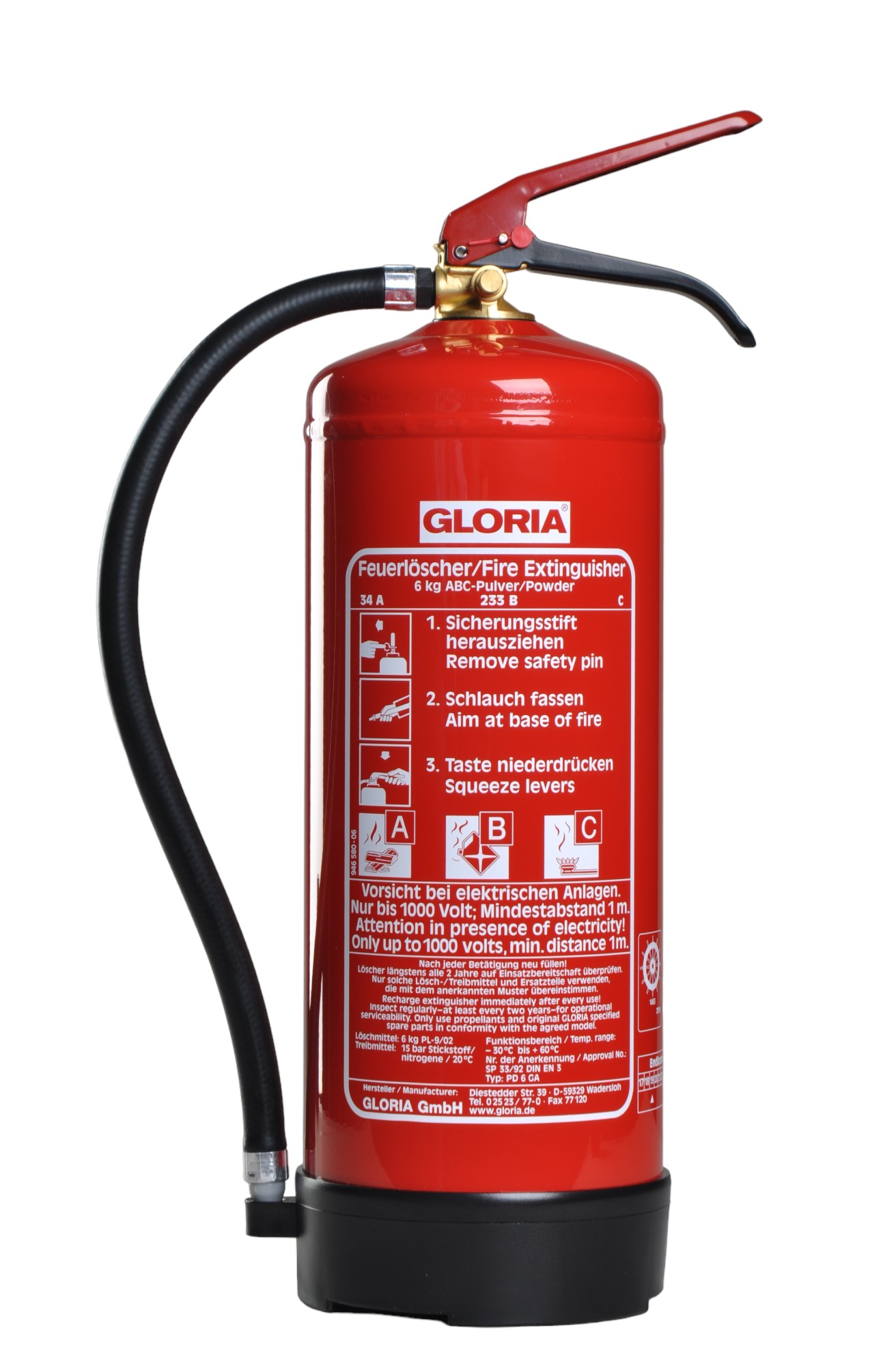 Gloria PD6GA Pulver Dauerdrucklöscher
