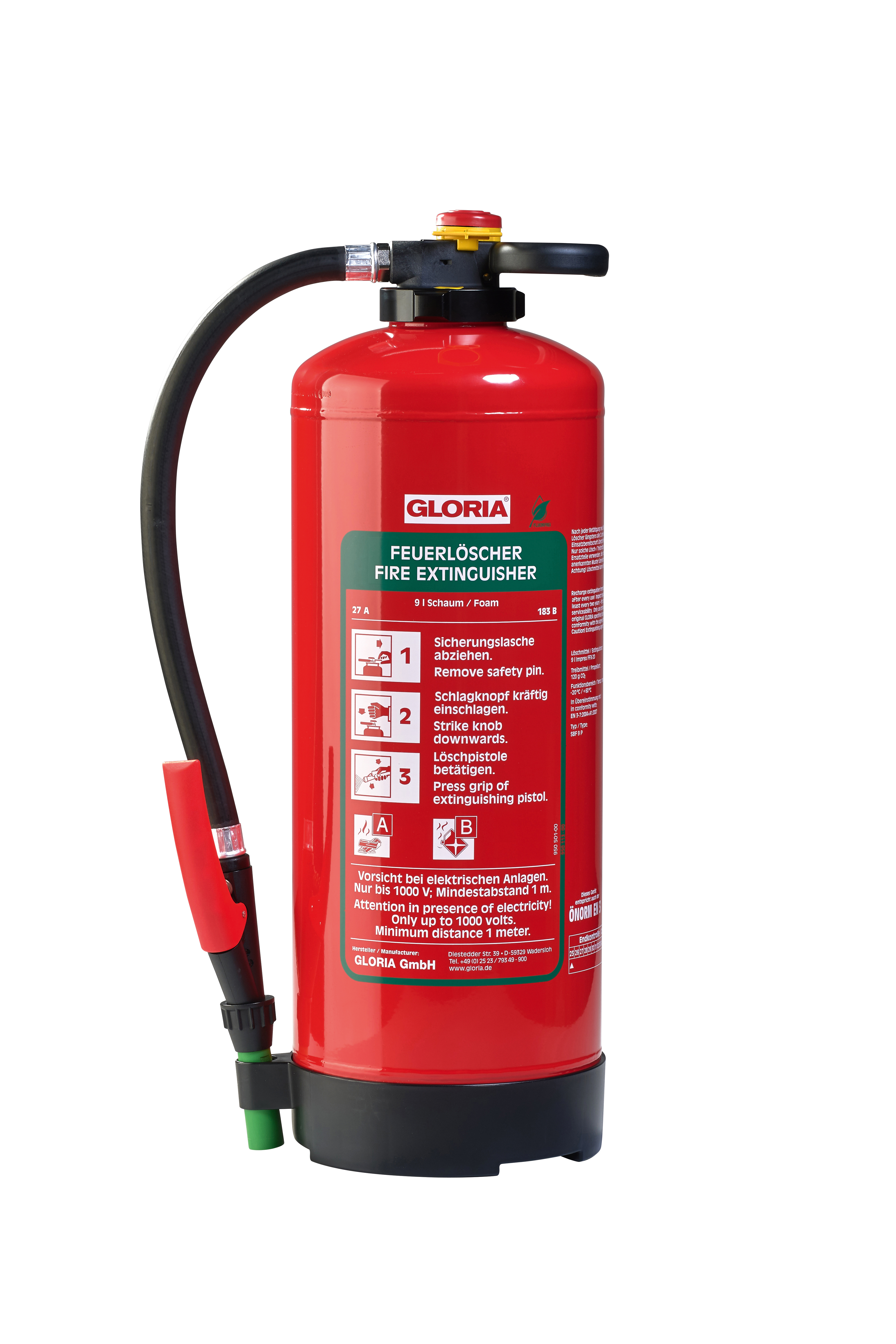 Gloria SBF9 Pro fluorfreier Schaum Aufladelöscher