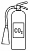 CO2 Löscher Icon