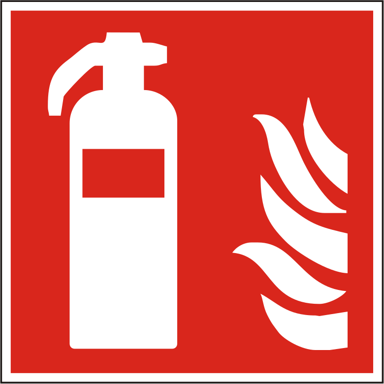 Schild Feuerlöscher 200x200 Folie SK