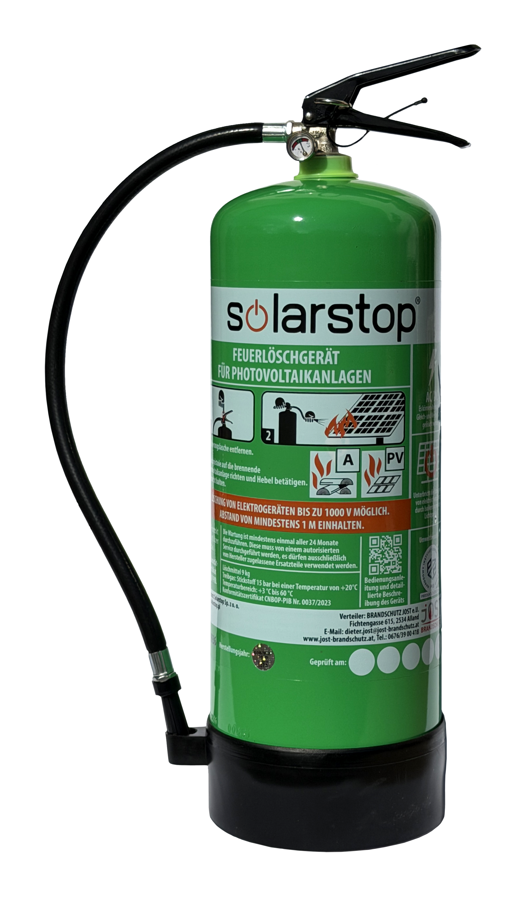 Solarstop 9l für PV-Anlagen Dauerdrucklöscher