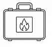 Brandschutzkoffer Icon